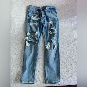 Skinny Fit Distressed Jeans